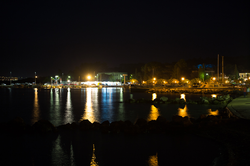 #2 Strand Malinska, Blick Richtung Hafen